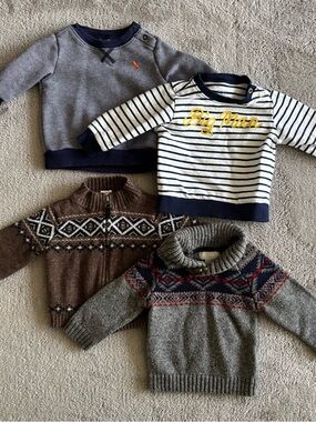 Stylish Sweatshirt BUNDLE for 0-6 months boys